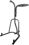 Everlast Heavy Bag Stand with Speed Bag Station, 2-in-1 Heavy Duty Boxing Stand for Home Training, Hold Heavy Bags up to 100lb. (Grey) *Heavy Bag & Speed Bag Not Included