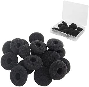 EKIND 24 PCS Sponge Soft Earbuds Cover Pads Replacement for Earphone MP3 MP4 Stereo Headsets Protective Accessories Cap (Black)