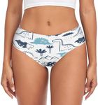 Bseiialft Panties for Women Cute Dinosaur Funny Animals Underwear Cheeky Panties for Women Lightweight Sexy Hipster M