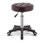 Finch Fox Height-Adjustable Swivel Bar Stool/Salon Chair/Doctor Stool/Medical Stool/Spa Chair/Restaurant Chair/Stool for Kitchen/Stool for Musicians (Chocolate) | 12 Months Warranty