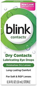 blink Contacts Lubricating Eye Drops 0.34 oz (Pack of 4)