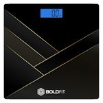 Boldfit Weight Machine for Home Digital Weighing Machine for Human Body with LCD Display Max Weight Capacity 180Kgs (Batteries Not Included) – Bathroom Scale for Home