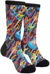 FUNCOOLCY Guitars Music Socks For M