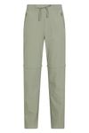 Mountain Warehouse Explorer Womens Zip-Off Trousers - Short - Lightweight, Convertible Bottoms with Lots of Pockets - for Spring Summer, Walking, Hiking, Outdoors & Trekking Light Khaki 12