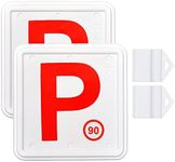 2pcs Red P Plate Plastic with Speed Limit Display for NSW Clip Holder