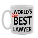 Coralgraph Inc MG594 World's Second Best Lawyer Novelty Gift Printed Tea Coffee Ceramic Mug