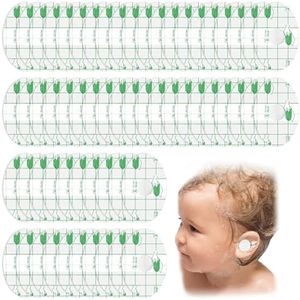 60 Piezas Protector Orejas Impermeables para Oídos, Orejeras Impermeables Ultrafinas Transparentes Protector, Almohadilla Central de Algodón que Absorbe el Agua, para Nadar Hacer Surf y Bañarse