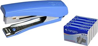 Kangaro Desk Essentials HD-10D All Metal Stapler | Standard Stapler with Quick Loading Mechanism | Sturdy & Durable for Long Time Use | Color May Vary, Pack of 1