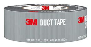 3M Basic Duct Tape, 1.88 in x 55 yd (48 mm x 50.2 m), 1 Roll Silver Duct Tape