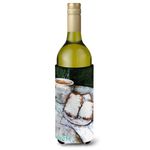 Caroline's Treasures MW1189LITERK Beignets Breakfast Delight Wine Bottle Koozie Hugger, Wine Bottle, Multicolor