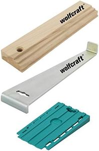 wolfcraft “Laying Laminate and Design Flooring” Success Kit I 6975000 I Complete set consisting of pulling ledge, tapping block and 30 universal wedges