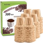 K cup Coffee Paper Filters Disposable for Keurig Reusable K Cup Filters, Disposable Keurig K Cup Filters, Fits All Keurig Single Serve Filter Brands (300, Natural NO lid)