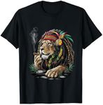 Rasta Reggae Lion and Reggae apparel with Rastafarian T-Shirt