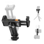 NEEWER Basic Phone Tripod Mount Holder with 1/4" Thread & Cold Shoe, 2.36"-3.54"/6-9cm 360° Rotatable Camera Mount Cellphone Clamp for iPhone 15 14 13 12 11 Pro Max X XR Samsung S24 Ultra, SP-10