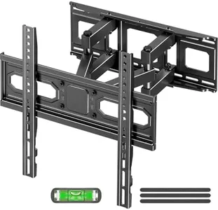 EconoMe TV Wall Mount for Most 32-70 inch Flat Screen/LED/4K TVs, TV Mount with Swivel and Tilt Articulating Dual Arms, Full Motion TV Mount up to 16” Stud, Max VESA 400X400mm, up to 99lbs