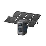 Anker SOLIX C200 DC Power Bank Station and 60W Solar Panel, 192Wh Portable Power Station, LiFePO4 Battery, 200W Solar Generator, For Outdoor, Camping, Traveling, and Emergencies