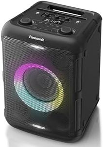 Panasonic SC-TMAX45E-K High Power Audio System Speaker with Bluetooth, 1000W, Integrated Lights, USB, Optical Input for TV, Guitar Inputs and Microphone for Karaoke, Black