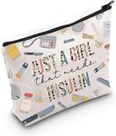 WZMPA Diabetes Insulin Makeup Bag Diabetes Awareness Gifts Just A Gil That Needs Insulin Zipper Pouch Cosmetic Bag Diabetic Supply Kit (Just a girl insulin)