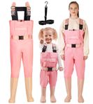 DaddyGoFish Chest Waders for Kids and Adults, Fishing and Hunting Waders with a Pocket and a Wader Hanger