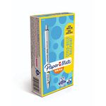 Paper Mate InkJoy 700RT Retractable Ballpoint Pens, Medium Point, White Barrel, Black Ink, Box of 12 (1951347)