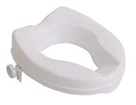 Aidapt 50mm (2") Elevation Raised Comfortable Toilet Seat Easy Fit White