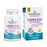 Nordic Naturals Complete Omega Xtra Fish Oil Supplement | 1360 Mg Omega 3 Fish Oil | EPA & DHA Supplement With Gla, Oa | Fish Oil Omega 3 6 9 Dietary Supplement | Lemon Fish Oil 60 Fish Oil Softgel