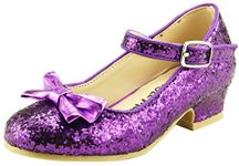 The Doll Maker Bow Top Glitter Strap Pump-FBA173034D-2