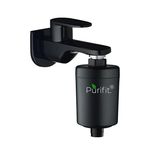 Purifit Atom Shower and Tap Filter for Hard Water | Hard Water Filter | Reduce Hair Fall | Water Softener