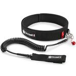 Goosehill SUP Leash Waist Belt, Adjustable Quick Release Waist Leash 1250 * 60mm with 10ft Coiled Surfing Leash for Water Sports Surfing Standup Paddle Board Kayak