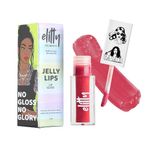 Elitty Jelly Lips- Pink Lip Gloss for High Shine, Glossy Finish & Hydrating Lips with Jajoba Oil & Vitamin E | Vegan & Cruelty-Free, Pretty Salty (4 ML)