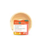 ECO SOUL [200 ml, 50 Pack Areca Palm Leaf Bowls | Like Wooden Bamboo | Eco Friendly, Biodegradable, Use and Throw Small Dona | for Serving Pasta, Soup & Snacks | Birthday, Wedding & Party (5 inch)