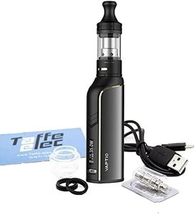 VAPTIO Cosmo Plus Kit de inicio de cigarrillo electrónico Mod 1500mAh Batería 35W Vape Kit 2ml Voltaje del tanque Ajustable sin líquido ni nicotina (Negro)