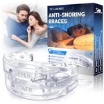 Sleep Aid Mouth Guard, Anti-Snoring Mouthpiece, Snoring Relief Device, Comfortable Wear, Daily use for Both Men and Women, Help Provide Stable Sleep, Suitable for Travel and Home Use