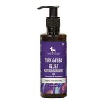 HUFT Natural Tick & Flea Repellent Shampoo for Dogs | Anti-Tick Formula | Relieves Itching, Soothes Skin & Keeps Coat Healthy | Safe for All Breeds - 200 ml | Pack of 2