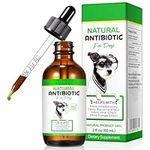 Dog Antibiotics,Antibiotics for Dogs, Natural Dog Antibiotics Supports Dog Allergy & Itch Relief, Yeast Infection Treatment for Dogs Dog Supplies Antibiotics Bacon Flavor - 60ml