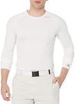 adidas Mens UPF Base Layer, White, XL