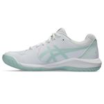 ASICS Men's Gel-Dedicate 8 Pickleball Tennis Shoe, White/Pale Blue, 7 Wide