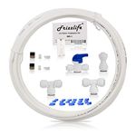 Frizzlife IMC-1 Ice Maker Fridge Water Line Installation Kit Fits for 1/4” & 3/8” Connect Water Filtration System and Reverse Osmosis System