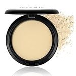 Professional Natural Matte Look Compact Powder, Long Lasting and Oil Control Pressed Powder, Set Makeup And Hide Imperfections, Smooth Complexion for a Flawless Makeup Base, 15g #01 Bright White