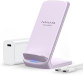 NANAMI Fast Wireless Charger, 10W Max Wireless Charging Stand with PD20W Adapter Charger Compatible for iPhone 17/17 Air/17 Pro/17 Pro Max/16/15/14/13/12,Samsung Galaxy S26/S25/S24/S23/S22/S21/Note 20