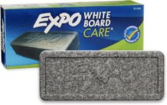 EXPO Soft Pile Dry Block Eraser, 5-1/8 x 1-1/2 Inches, Ideal for Whiteboards, Pack of 12