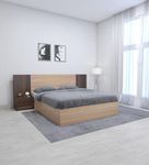 Platform Bed With Diamond Headboards