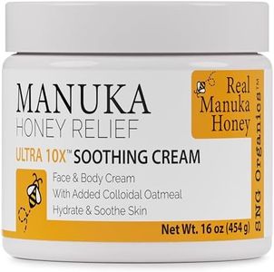 Manuka Honey Eczema Cream (16oz) Moisturizing Lotion Treatment Relief - Itchy, Dry Skin Healing Ointment - Skin-Soothing Moisturizer For Kids, Adults, Baby Ultra Strength Honey Creme Eczema, Psoriasis