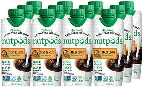 Nutpods Hazelnut Flavored Almond + Coconut Creamer, Unsweetened, Non Dairy, 11.2 Fluid Ounces (Pack Of 12)