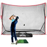 Sport Nets Heavy Duty Golf Net with Hitting Mat