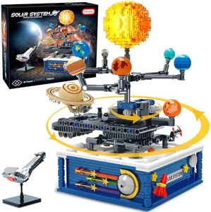 Sitodier Rotatable Solar System Building Blocks Set Toys for Boys Kids, 758pcs Bricks Space Exploration Building Toy, Nice Gifts for Boys Kids Ages 8 9 10 11 12 13 14