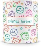 Brand Bihar Friends Forever Funny Faces Smiles Coffee Mug (330 ml, White)