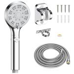 FASDUNT RV Shower Head with Hose, High Pressure 7 Mode Shower head with On Off Switch, Handheld Shower Head for RV/Campers, Travel Trailer, Motorhome