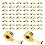 EujRcf 400Pcs Sunbed Goggles, Sunbed Eye Protection, Gold Tanning Bed Eyewear Sticker, for Beach, Home and Indoor Tanning Summer (Golden)