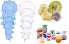 6 Packs Silicone Stretch Lids Food 